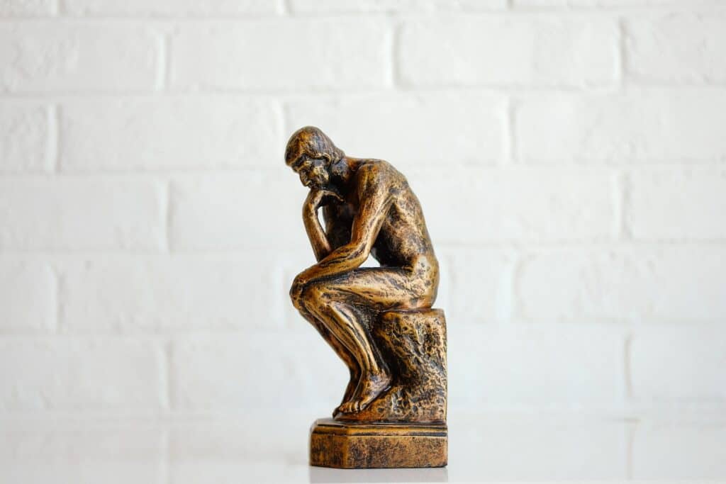 Statue of the thinking man - wondering if SEO is worth it?